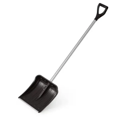 Лопата д/снега Классика 375мм d32 (с наконечником) (с черенком)