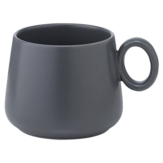 Набор из двух чайных пар темно-серого цвета из коллекции essential, 250 мл