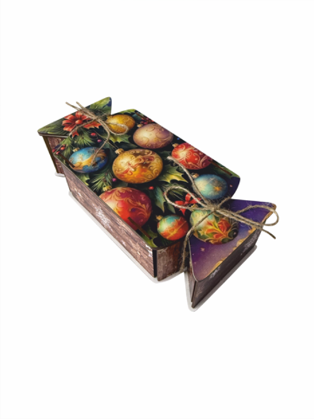 Деревянная Новогодняя упаковка,Конфета Игрушки