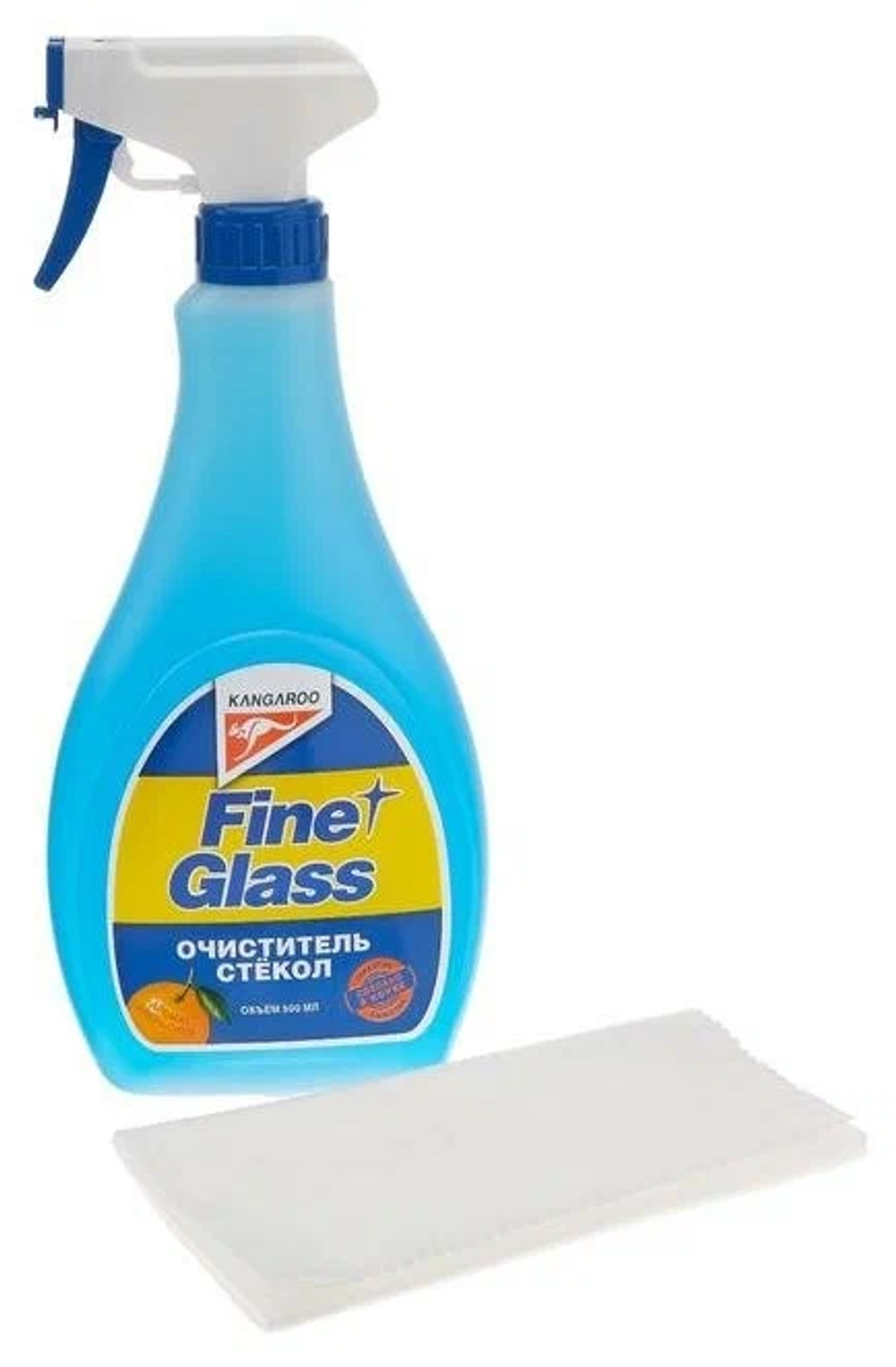 Очиститель стекол KANGAROO ароматизированный апельсин Fine glass 500 мл