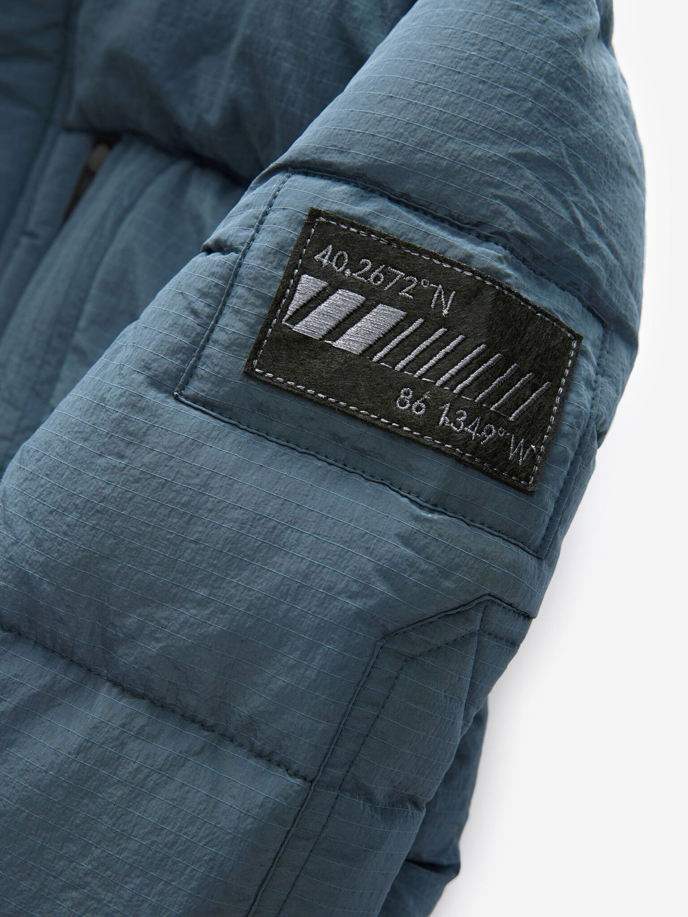 Куртка утепленная с капюшоном для мальчика Next 414-110, Синий