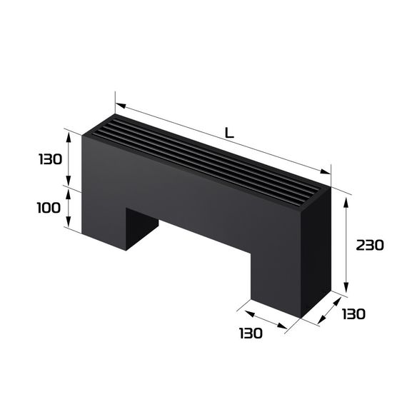 Конвектор напольный Royal Thermo STEP-130/130/500-2-N-BL-LG-BL — (1)