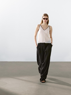 Massimo Dutti Топ из хлопка на бретелях, натуральный