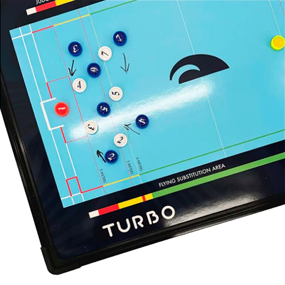 Тактическая магнитная доска для водного поло TURBO MAGNETIC WATER POLO TACTICAL BOARD WITH FOLDING TRIPODв комплекте со штативом