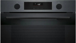 Электрический духовой шкаф BOSCH HUA736EG0T Serie 4, 59.3 см, 76 л, 8 режимов, гриль, чёрный