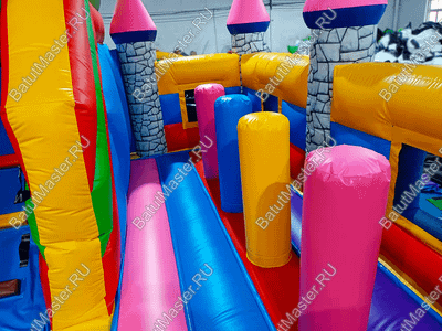 Коммерческий надувной батут "Замок средневековья"