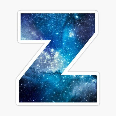Наклейка «Z» (звезды небо)