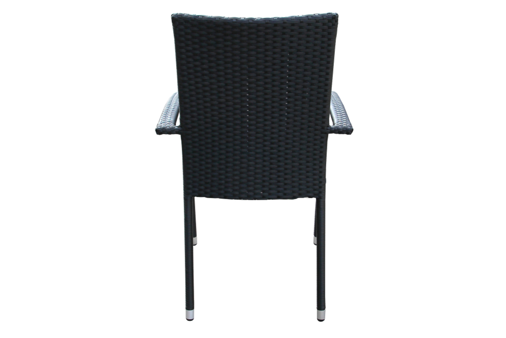 Стул  Парис с подушкой арт.GS014, черный серый "Garden story"