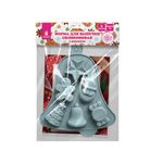 Форма для выпечки новогодняя 23х19 см, "Колокольчик", силикон, 6 ячеек, рецепт, ЗОЛОТАЯ СКАЗКА, 592469