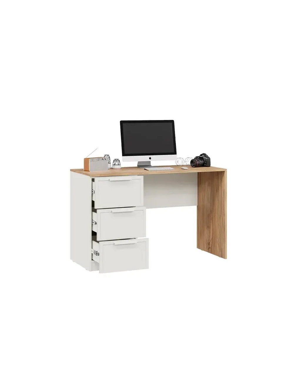 Стол письменный Белый холст 120х50х75