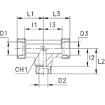 Соединение PRT DS12 08 12 (корпус)