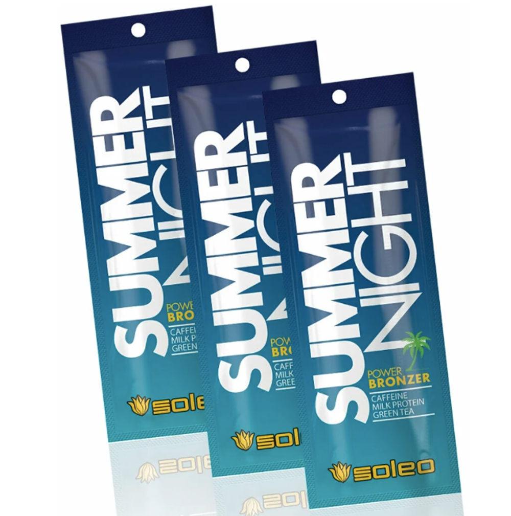 Комплект Soleo SUMMER NIGHT Интенсивный крем-бронзатор для загара с пеньковым маслом 15 мл*3 шт