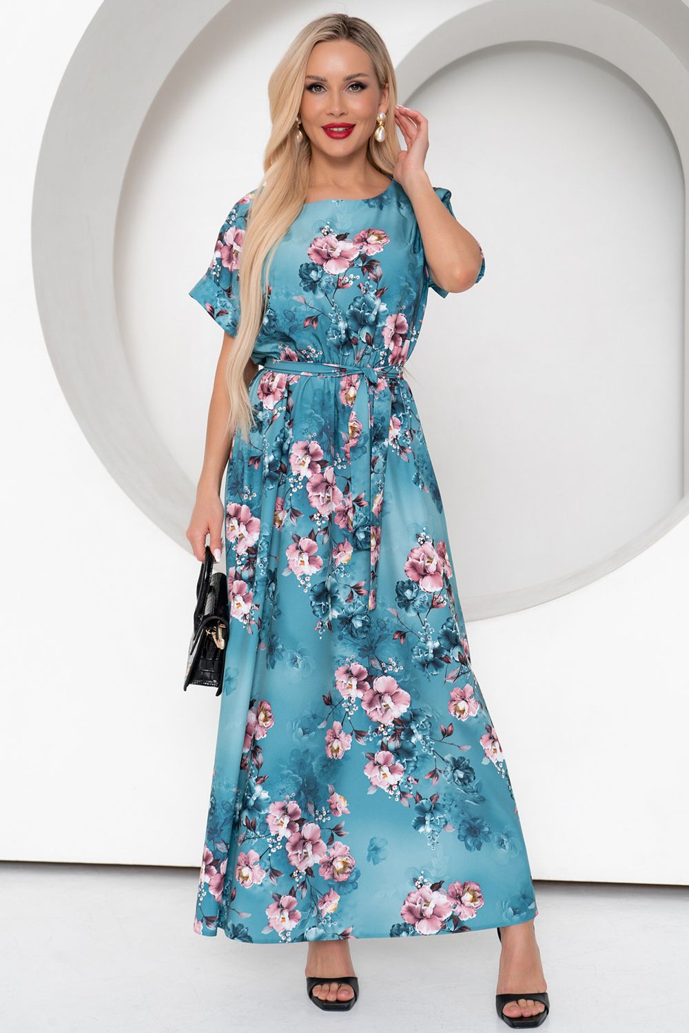 Платье Эрика (морская волна) Р11-1163/2 Nikol (Акция)