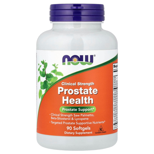 NOW Foods, Clinical Strength, добавка для здоровья предстательной железы, 90 капсул
