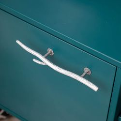 Тумба под ТВ Арт Колор matte 155см Стайл Сильвер Зеленый бирюзовый матовый