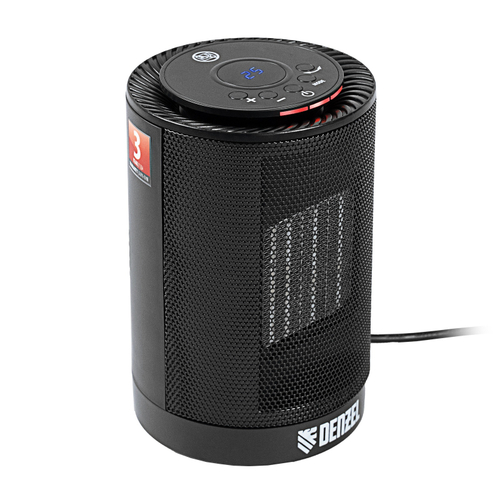 96418 Тепловентилятор электр. керамический DTFC-1200, 3 реж., вентилятор, нагрев 600/1200 Вт//Denzel