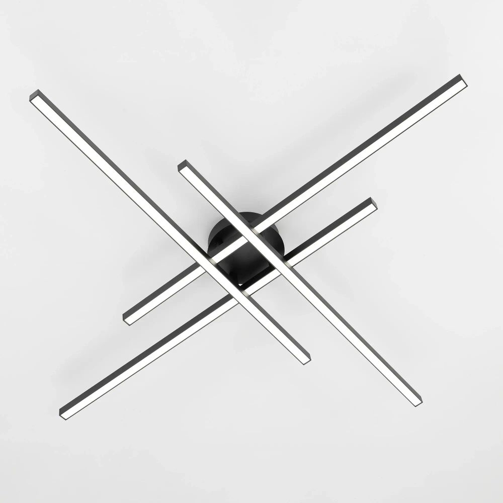 Citilux Стиг CL203141 LED Люстра потолочная с пультом Чёрная