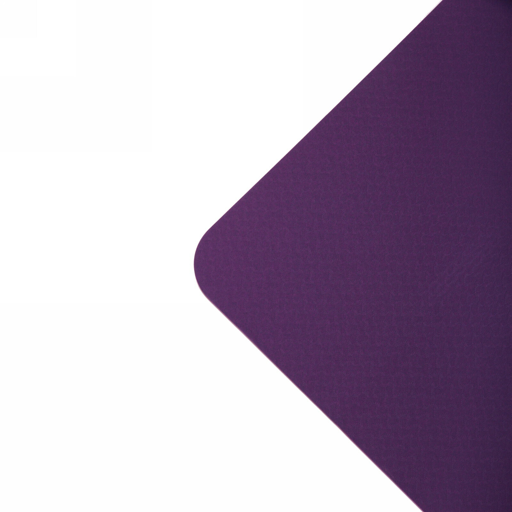 Коврик для йоги 6мм 61*183 см «Гармония» 2х сторонний, фиолетовый/розовый