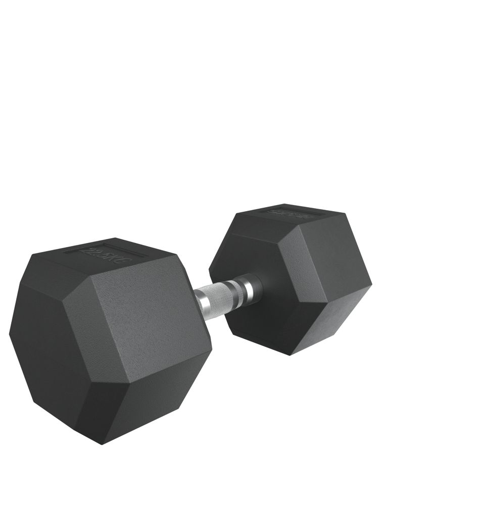 Гантель гексагональная UNIX Fit обрезиненная 22,5 кг / шт.