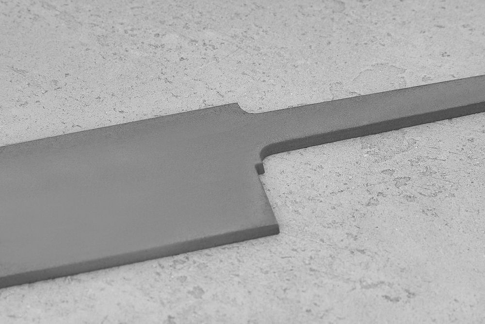 Заготовка для ножа, сталь M390 3,6мм. Модель "Тройка Ш200" с клинком 200мм, ТО 62-63HRC