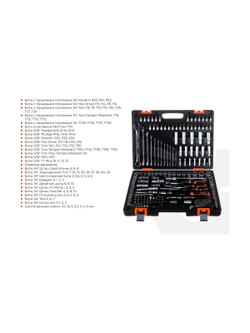 Набор автомобильного инструмента Gigant 216 предметов, Сталь Cr-V, GAS 216