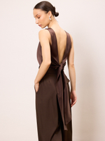 Топ блуза вечерний атласный с открытой спиной