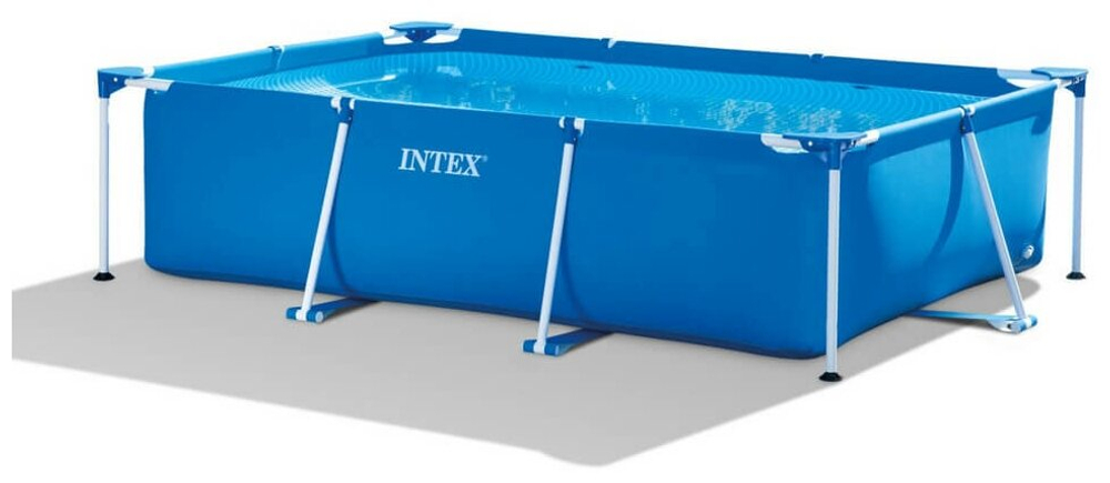 Каркасный бассейн 300х200х75 см Intex 28272, прямоугольный семейный бассейн для дачи Small Frame 3834 л