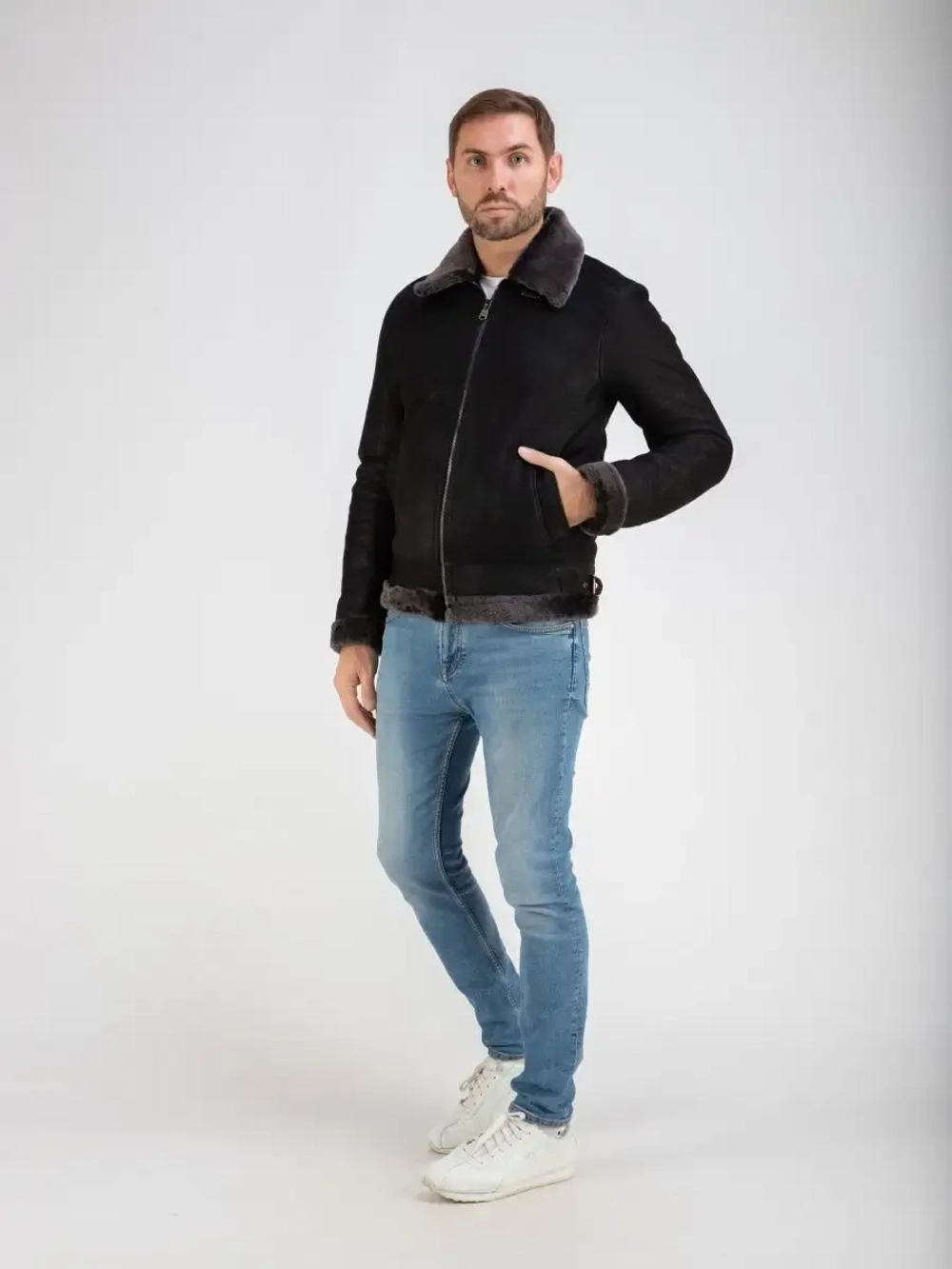 Дубленка мужская натуральная зимняя Турция