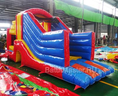 Детский надувной батут "Отличное настроение" 6*2,2*2,8 м