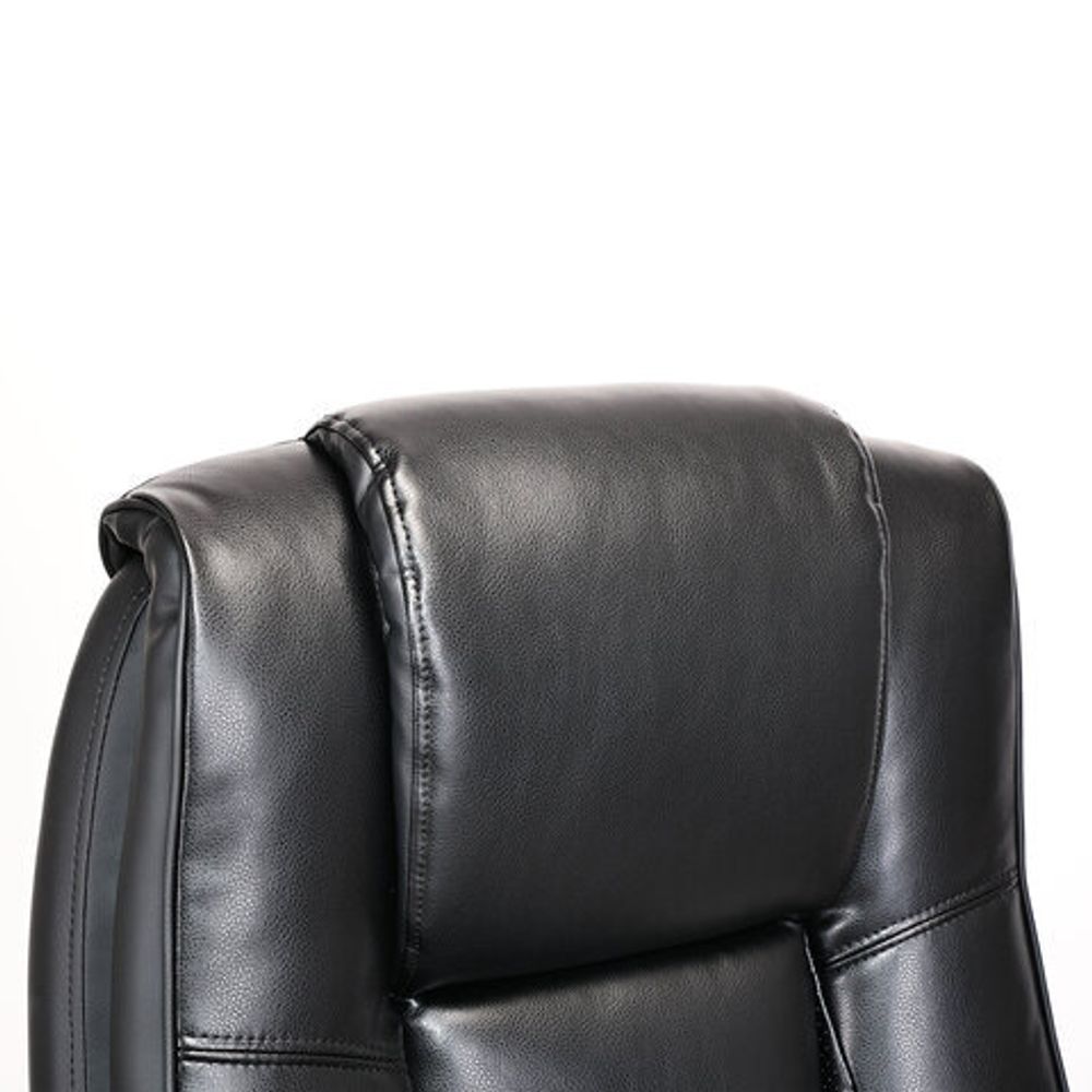 Кресло BRABIX PREMIUM "Paradigm EX-556", пружинный блок, рециклированная кожа, черное, 532976