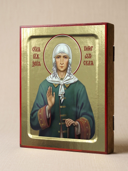 Икона Ксении Петербургской, блаженной (поясная) на дереве: 125 х 160 (Синопсисъ)