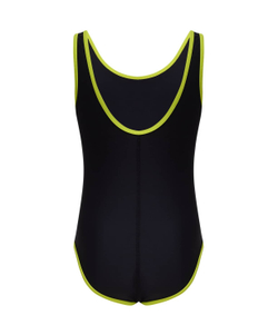Купальник для плавания Edge Black/Lime, полиамид, детский
