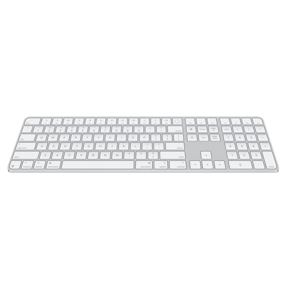 Беспроводная клавиатура Apple Magic Keyboard с Touch ID и цифровой панелью (USB-C) (Белый | White) Для Mac с чипом Apple