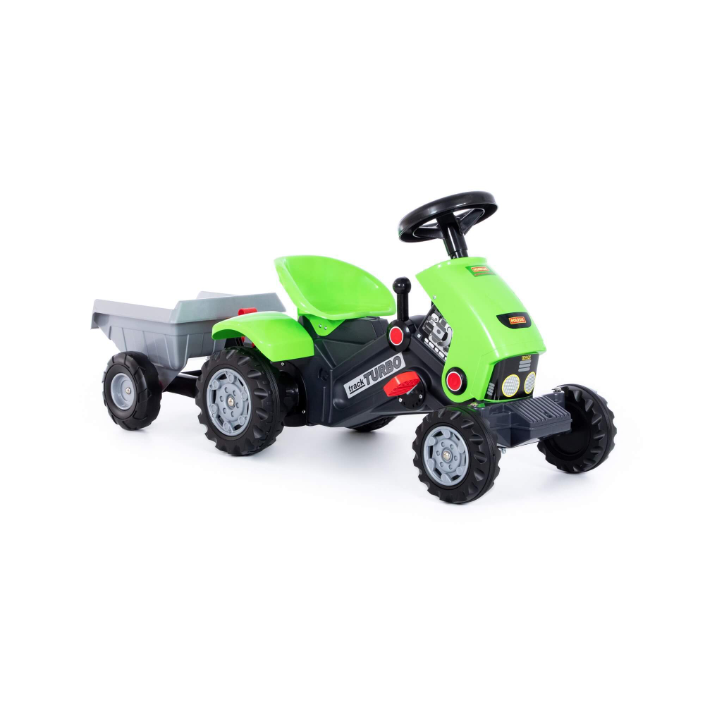 52742/Каталка-трактор с педалями "Turbo-2" с полуприцепом, 780x440x550мм/5