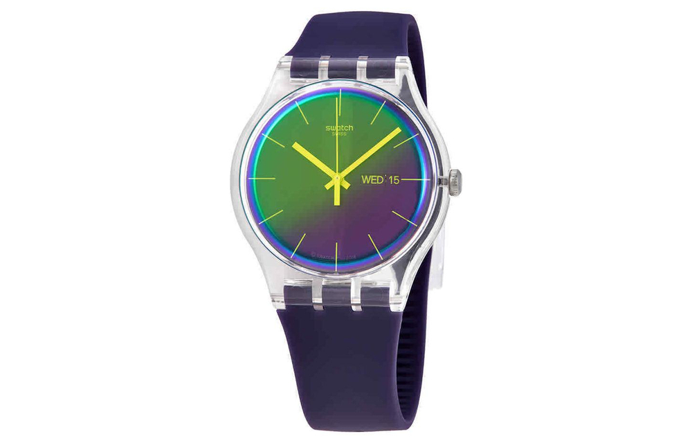 SWATCH Unisex 41mm Green Watch SUOK712