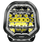 Светодиодные фары Aurora комбинированный свет, с рефракционным отражателем, с ДХО белый и янтарный свет