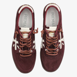 Кожаные кеды Premiata Bskt Clay-d 7688 на шнуровке