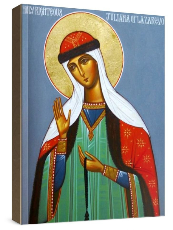 Иулиания Лазаревская (рукописная икона)