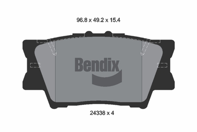 BENDIX Braking - BPD1271-BEN - Brake Pad Set, disc brake