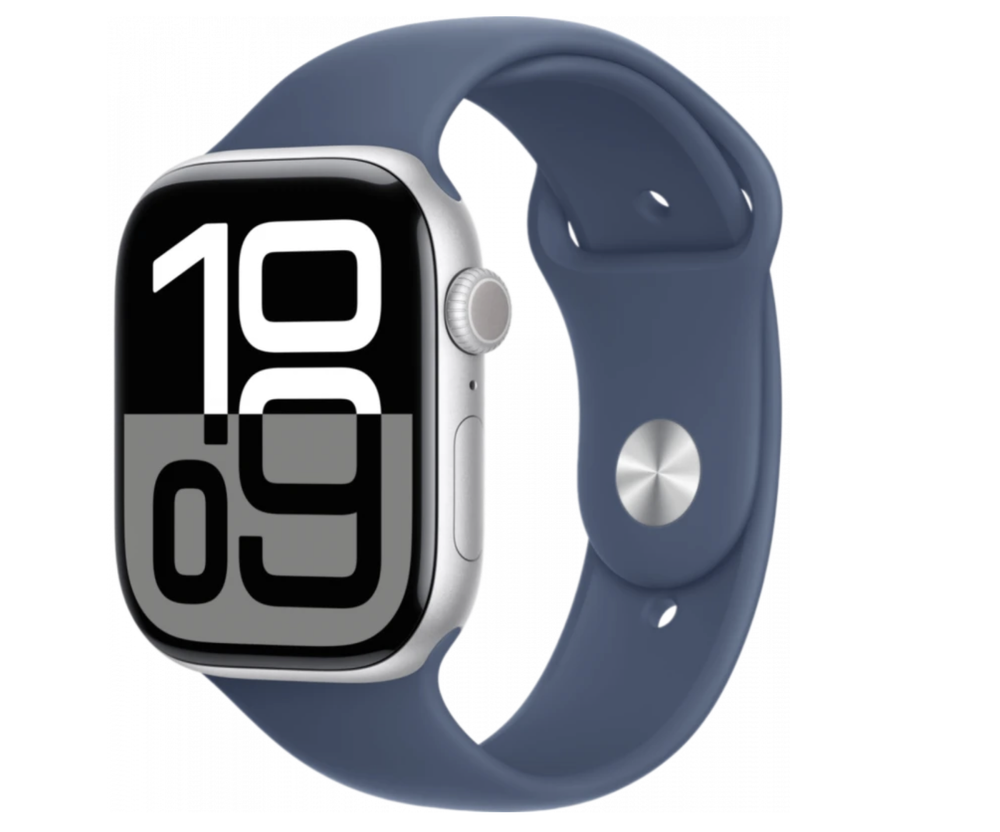 Умные часы Apple Watch Series 10 46mm Silver Al Denim SB M/L GPS (MWWM3)