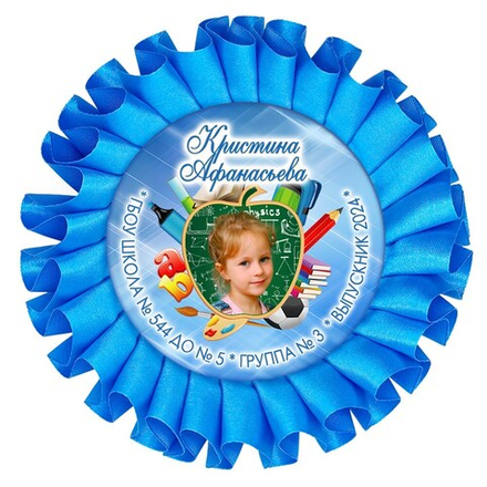Наградная розетка именная. Арт. 7 6734