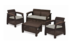 Комплект мебели Corfu Russia Set, коричневый