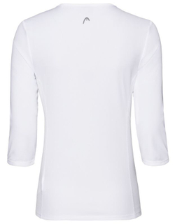Женская футболка теннисная Head Club Tech 3/4 Shirt W - white
