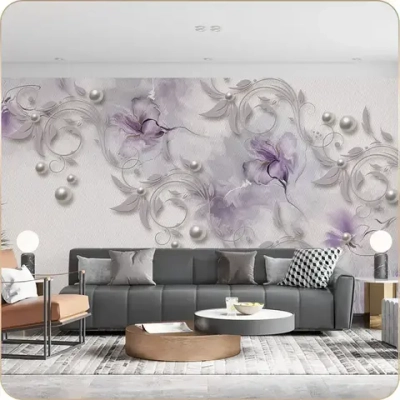 Фотообои 3D Цветы в спальню, в гостиную, на кухню 500х270