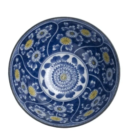 Mensa Home Миска 18x9см Голубые цветы (микс 1шт)