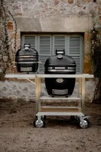 Керамический угольный гриль Monolith Two.55, 43 см на тележке Monolith Buggy