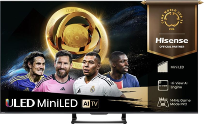 Телевизор QLED Hisense 55" 55U7Q угольно-серый 4K Ultra HD 144Hz