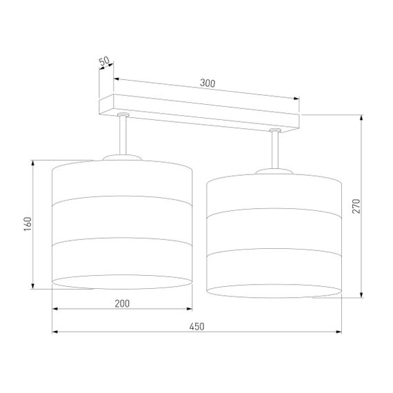 Потолочная люстра TK Lighting 3223 Tago White