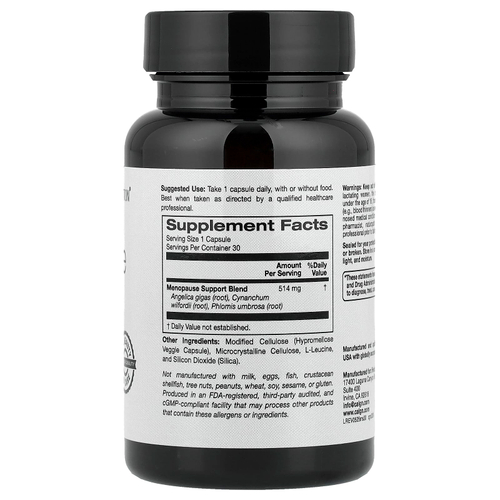 California Gold Nutrition, Beauty, добавка для поддержки во время менопаузы с дудником гигантским, цинанхумом, зопником и L-лейцином, 30 растительных капсул