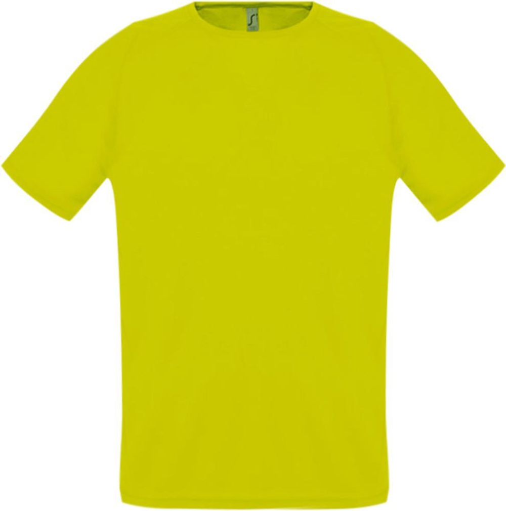 Футболка унисекс Sporty 140, желтый неон